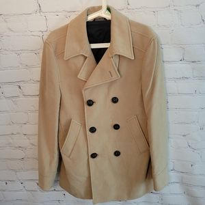 Womens Peacoat Size Tan Color